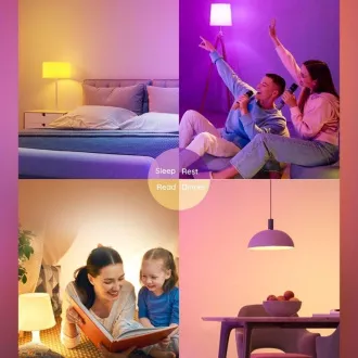 Govee Smart žárovka RGBWW 12W-85W 1200lm E27 Long Life, Matter Govee Smart žárovka RGBWW 12W-85W 1200lm E27 Long Life, Matter