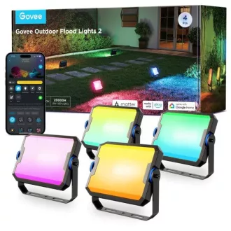Govee Flood Lights 2 venkovní SMART LED světla 4ks Govee Flood Lights 2 venkovní SMART LED světla 4ks