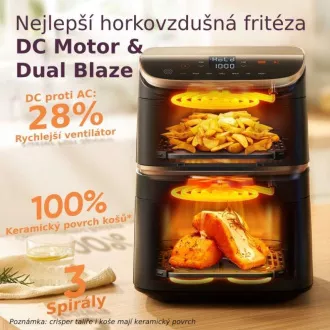 Cosori Turbo Tower Pro chytrá horkovzdušná fritéza 10, 8l černá Cosori Turbo Tower Pro chytrá horkovzdušná fritéza 10, 8l černá