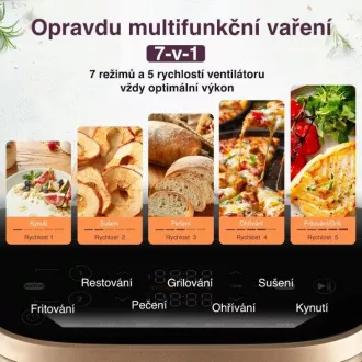 Cosori Turbo Tower Pro chytrá horkovzdušná fritéza 10, 8l černá Cosori Turbo Tower Pro chytrá horkovzdušná fritéza 10, 8l černá