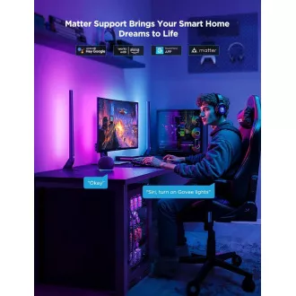 Govee AI Sync Box Kit 2 Smart sada PC osvětlení 27-34" + LED panely