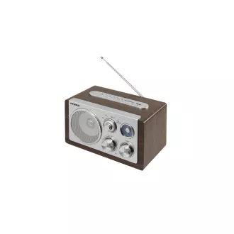 Orava RR-29 A rádio, 1 x 3, 5W, AM / FM rádio, USB, AUX vstup, SD karta, hnědá / stříbrná Orava RR-29 A rádio, 1 x 3, 5W, AM / FM rádio, USB, AUX vstup, SD karta, hnědá / stříbrná