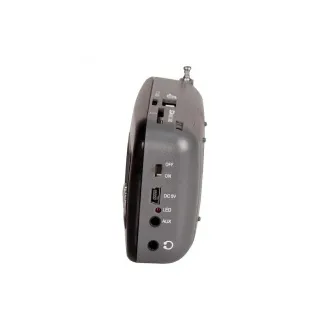 Orava RP 130 přenosný rádiopřijímač, SD Karta, výstup na sluchátka, LED displej, FM rádio, USB, AUX vstup, černý Orava RP 130 přenosný rádiopřijímač, SD Karta, výstup na sluchátka, LED displej, FM rádio, USB, AUX vstup, černý