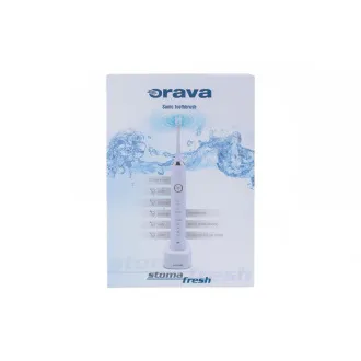 Orava Stomafresh sonický zubní kartáček, 5 režimů, cestovní pouzdro, časovač, bílá Orava Stomafresh sonický zubní kartáček, 5 režimů, cestovní pouzdro, časovač, bílá