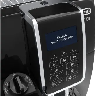 DeLonghi Dinamica ECAM 350.55.B automatický kávovar, 15 bar, vestavěný mlýnek, mléčný systém, zásobník na mletou kávu DeLonghi Dinamica ECAM 350.55.B automatický kávovar, 15 bar, vestavěný mlýnek, mléčný systém, zásobník na mletou kávu