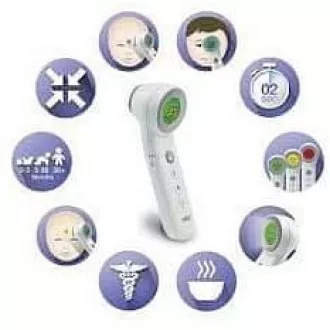 Braun BNT400B bezdotykový teploměr, extrémně citlivý senzor, technologie Age Precision, černý