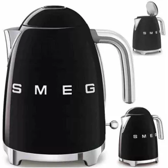 Smeg KLF03BLEU rychlovarná konvice, 1, 7 l, (7 šálků), 2400 W, styl 50. let, černá