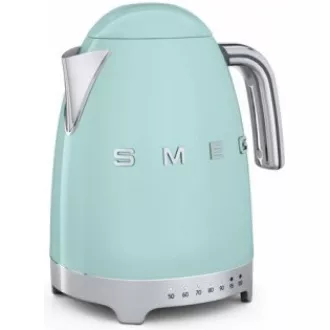 Smeg KLF04PGEU rychlovarná konvice, 1, 7 l (7 šálků), 2400 W, styl 50. let, řízení teploty, 7 programů, pastelově zelená Smeg KLF04PGEU rychlovarná konvice, 1, 7 l (7 šálků), 2400 W, styl 50. let, řízení teploty, 7 programů, pastelově zelená