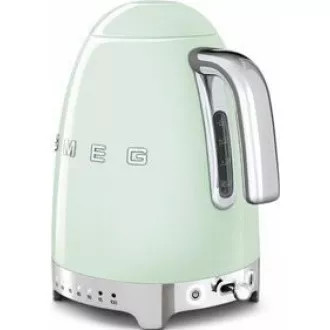 Smeg KLF04PGEU rychlovarná konvice, 1, 7 l (7 šálků), 2400 W, styl 50. let, řízení teploty, 7 programů, pastelově zelená Smeg KLF04PGEU rychlovarná konvice, 1, 7 l (7 šálků), 2400 W, styl 50. let, řízení teploty, 7 programů, pastelově zelená