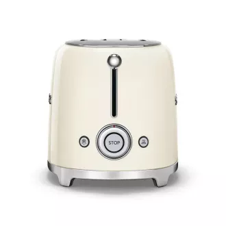 Smeg TSF01CREU toustovač / topinkovač, 2 toasty, 6 úrovní opékání, zásuvka na drobky, styl. 50. let, krémový Smeg TSF01CREU toustovač / topinkovač, 2 toasty, 6 úrovní opékání, zásuvka na drobky, styl. 50. let, krémový
