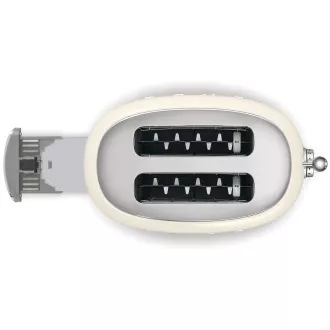 Smeg TSF01CREU toustovač / topinkovač, 2 toasty, 6 úrovní opékání, zásuvka na drobky, styl. 50. let, krémový Smeg TSF01CREU toustovač / topinkovač, 2 toasty, 6 úrovní opékání, zásuvka na drobky, styl. 50. let, krémový