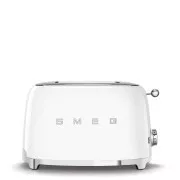Smeg TSF01WHEU toustovač / topinkovač, 2 toasty, 6 úrovní opékání, zásuvka na drobky, styl. 50. let, bílý