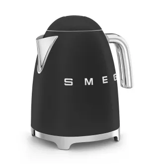 Smeg KLF03BLMEU, rychlovarná konvice, 1, 7 l, (7 šálků), 2400 W, styl 50. let, matná černá Smeg KLF03BLMEU, rychlovarná konvice, 1, 7 l, (7 šálků), 2400 W, styl 50. let, matná černá