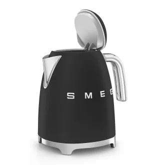 Smeg KLF03BLMEU, rychlovarná konvice, 1, 7 l, (7 šálků), 2400 W, styl 50. let, matná černá Smeg KLF03BLMEU, rychlovarná konvice, 1, 7 l, (7 šálků), 2400 W, styl 50. let, matná černá
