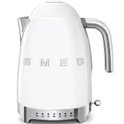 Smeg KLF04WHEU rychlovarná konvice, 1, 7 l (7 šálků), 2400 W, styl 50. let, řízení teploty, 7 programů, bílá