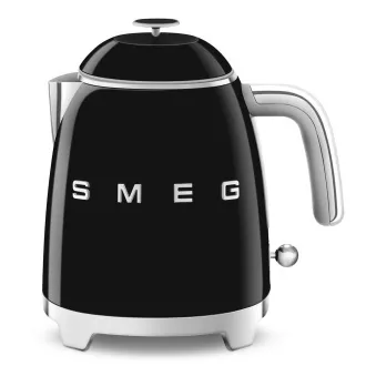 Smeg KLF05BLEU mini rychlovarná konvice, 0, 8 l / 3 šálky, 1400 W, styl 50. let, černá Smeg KLF05BLEU mini rychlovarná konvice, 0, 8 l / 3 šálky, 1400 W, styl 50. let, černá