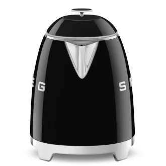 Smeg KLF05BLEU mini rychlovarná konvice, 0, 8 l / 3 šálky, 1400 W, styl 50. let, černá Smeg KLF05BLEU mini rychlovarná konvice, 0, 8 l / 3 šálky, 1400 W, styl 50. let, černá