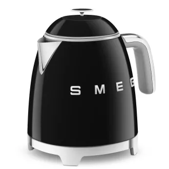 Smeg KLF05BLEU mini rychlovarná konvice, 0, 8 l / 3 šálky, 1400 W, styl 50. let, černá Smeg KLF05BLEU mini rychlovarná konvice, 0, 8 l / 3 šálky, 1400 W, styl 50. let, černá