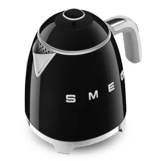 Smeg KLF05BLEU mini rychlovarná konvice, 0, 8 l / 3 šálky, 1400 W, styl 50. let, černá Smeg KLF05BLEU mini rychlovarná konvice, 0, 8 l / 3 šálky, 1400 W, styl 50. let, černá