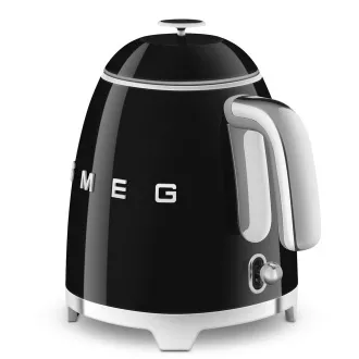 Smeg KLF05BLEU mini rychlovarná konvice, 0, 8 l / 3 šálky, 1400 W, styl 50. let, černá Smeg KLF05BLEU mini rychlovarná konvice, 0, 8 l / 3 šálky, 1400 W, styl 50. let, černá