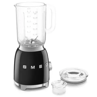 Smeg BLF03BLEU mixér, 800 W, 4 programy, funkce pulse, 18000 RPM, nerezové ostří, Ice crush, 50's Style, černý Smeg BLF03BLEU mixér, 800 W, 4 programy, funkce pulse, 18000 RPM, nerezové ostří, Ice crush, 50's Style, černý