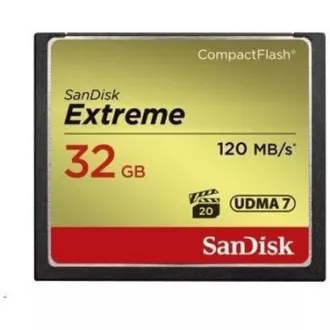 SanDisk Compact Flash 32GB Extreme (R:120/W:85 MB/s) UDMA7 SanDisk Compact Flash 32GB Extreme (R:120/W:85 MB/s) UDMA7