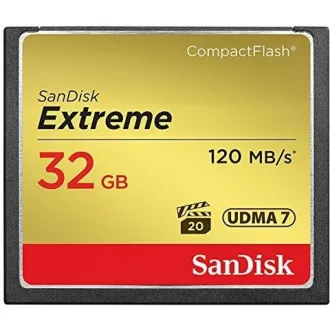 SanDisk Compact Flash 32GB Extreme (R:120/W:85 MB/s) UDMA7 SanDisk Compact Flash 32GB Extreme (R:120/W:85 MB/s) UDMA7
