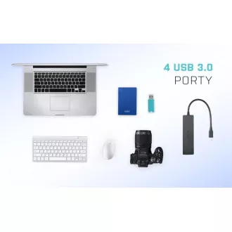 i-tec USB-C 3.1 Slim 4-portový HUB i-tec USB-C 3.1 Slim 4-portový HUB