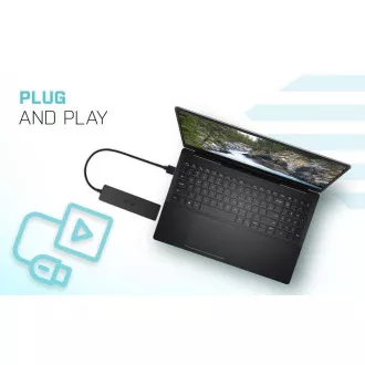 i-tec USB-C 3.1 Slim 3-portový HUB + RJ-45 i-tec USB-C 3.1 Slim 3-portový HUB + RJ-45