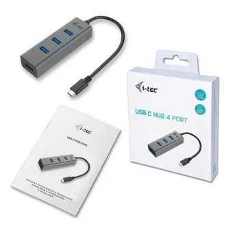 i-tec USB-C Metal 4-portový HUB i-tec USB-C Metal 4-portový HUB