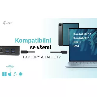i-tec USB-C Quattro Display Docking Station s Power Delivery 85 W