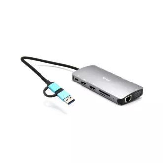i-tec USB 3.0 USB-C/Thunderbolt 3x Display Metal Nano Dock with LAN, PD 100 W i-tec USB 3.0 USB-C/Thunderbolt 3x Display Metal Nano Dock with LAN, PD 100 W