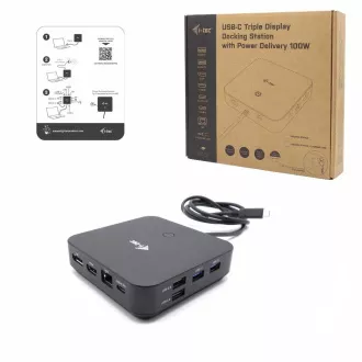 i-tec USB-C HDMI + Dual DP Docking Station + Power Delivery 100 W i-tec USB-C HDMI + Dual DP Docking Station + Power Delivery 100 W