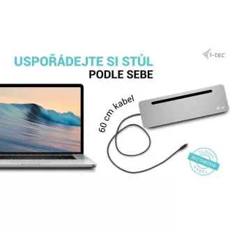 i-tec USB-C Metal Ergonomic 4K 3x Display Docking Station, PD 100W + i-tec Universal Charger 100W (bundle) i-tec USB-C Metal Ergonomic 4K 3x Display Docking Station, PD 100W + i-tec Universal Charger 100W (bundle)