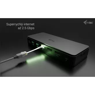 i-tec Thunderbolt4 2x Display Docking Station Gen3, 7x USB, 2.5 GLAN, PowerDelivery 92 W i-tec Thunderbolt4 2x Display Docking Station Gen3, 7x USB, 2.5 GLAN, PowerDelivery 92 W