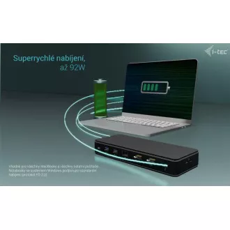 i-tec Thunderbolt4 2x Display Docking Station Gen3, 7x USB, 2.5 GLAN, PowerDelivery 92 W i-tec Thunderbolt4 2x Display Docking Station Gen3, 7x USB, 2.5 GLAN, PowerDelivery 92 W