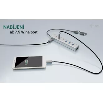 i-tec USB-C/USB-A Charging Metal HUB 7 Port (3x USB-C, 4x USB-A)
