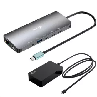 i-tec USB-C Metal Nano 3x Display Dock, 2x HDMI 1x USB-C video, PD 140W + Universal Charger 140 W i-tec USB-C Metal Nano 3x Display Dock, 2x HDMI 1x USB-C video, PD 140W + Universal Charger 140 W
