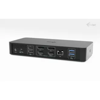 i-tec Universal Intelligent Dual Display Docking Station, Power Delivery 100W i-tec Universal Intelligent Dual Display Docking Station, Power Delivery 100W