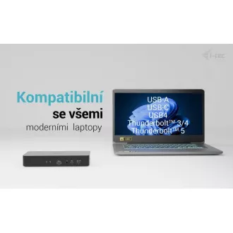 i-tec Universal Intelligent Dual Display Docking Station, Power Delivery 100W i-tec Universal Intelligent Dual Display Docking Station, Power Delivery 100W