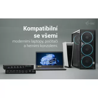 i-tec USB-C KVM Docking station for 3 Hosts, Dual Display, Power Delivery 1x 92W/2x 65W i-tec USB-C KVM Docking station for 3 Hosts, Dual Display, Power Delivery 1x 92W/2x 65W