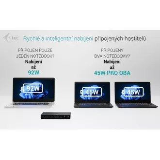 i-tec USB-C KVM Docking station for 3 Hosts, Dual Display, Power Delivery 1x 92W/2x 65W i-tec USB-C KVM Docking station for 3 Hosts, Dual Display, Power Delivery 1x 92W/2x 65W