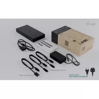 i-tec USB-C KVM Docking station for 3 Hosts, Dual Display, Power Delivery 1x 92W/2x 65W i-tec USB-C KVM Docking station for 3 Hosts, Dual Display, Power Delivery 1x 92W/2x 65W