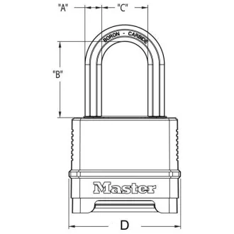 Master Lock Kombinační visací zámek - Excell - 56mm Master Lock Kombinační visací zámek - Excell - 56mm
