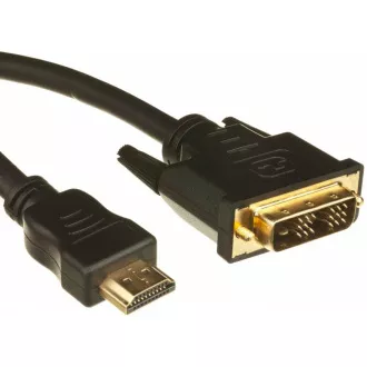 GEMBIRD Kabel HDMI - DVI 3m (M/M, DVI-D, Single Link, zlacené kontakty, stíněný) GEMBIRD Kabel HDMI - DVI 3m (M/M, DVI-D, Single Link, zlacené kontakty, stíněný)
