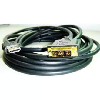 GEMBIRD Kabel HDMI - DVI 3m (M/M, DVI-D, Single Link, zlacené kontakty, stíněný) GEMBIRD Kabel HDMI - DVI 3m (M/M, DVI-D, Single Link, zlacené kontakty, stíněný)