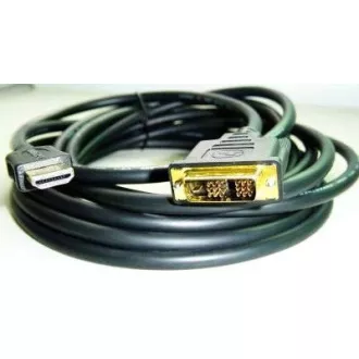 GEMBIRD Kabel HDMI - DVI 4, 5m (M/M, DVI-D, Single Link, zlacené kontakty, stíněný) GEMBIRD Kabel HDMI - DVI 4, 5m (M/M, DVI-D, Single Link, zlacené kontakty, stíněný)
