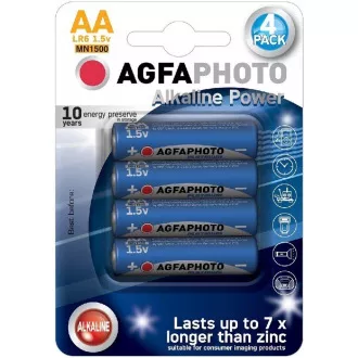 AgfaPhoto Power alkalická baterie LR06/AA, blistr 4ks AgfaPhoto Power alkalická baterie LR06/AA, blistr 4ks