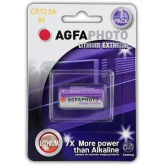 AgfaPhoto lithiová foto baterie CR123A, blistr 1ks
