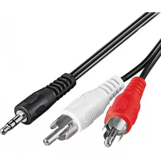 PREMIUMCORD Kabel audio 3, 5mm Jack - 2x Cinch 10m (M/M, stereo) PREMIUMCORD Kabel audio 3, 5mm Jack - 2x Cinch 10m (M/M, stereo)